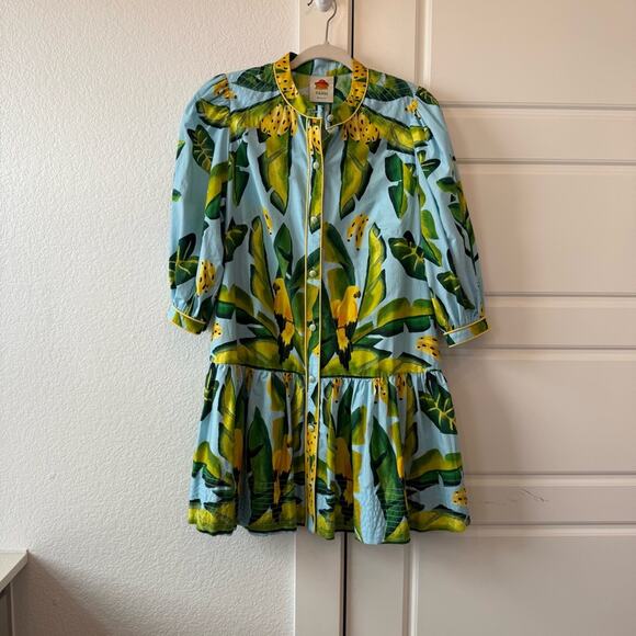 Farm Rio Summer Foliage Scarf Dress - Picture 5 of 9